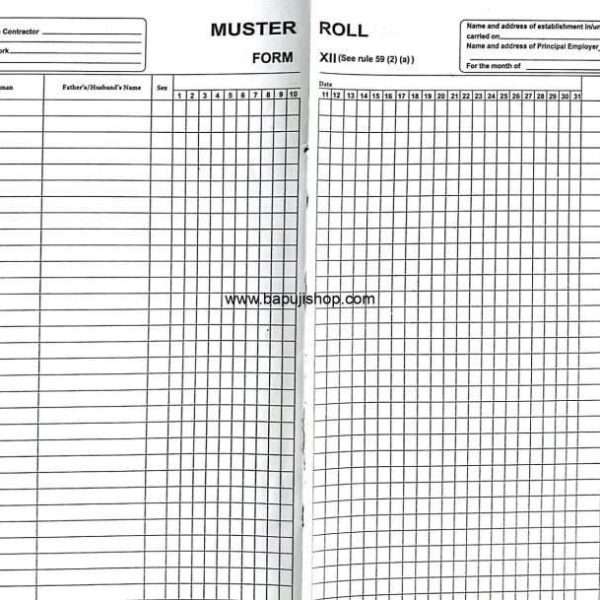 muster roll form 12