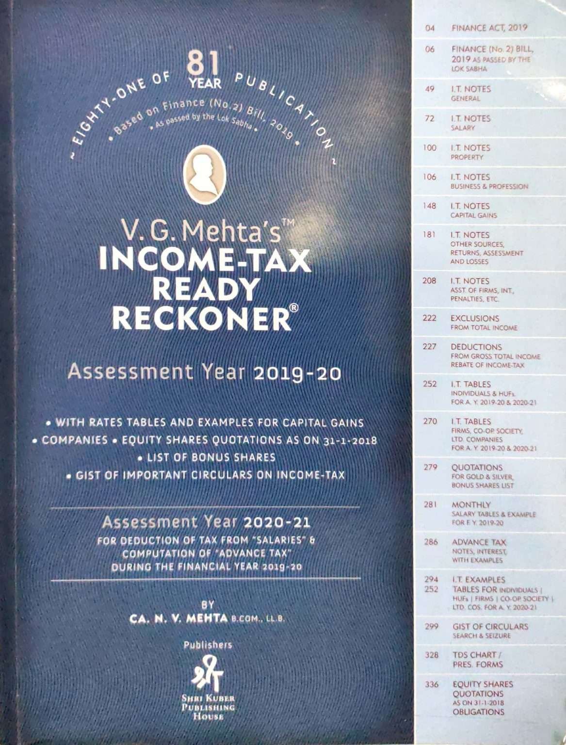 Income tax ready reckoner