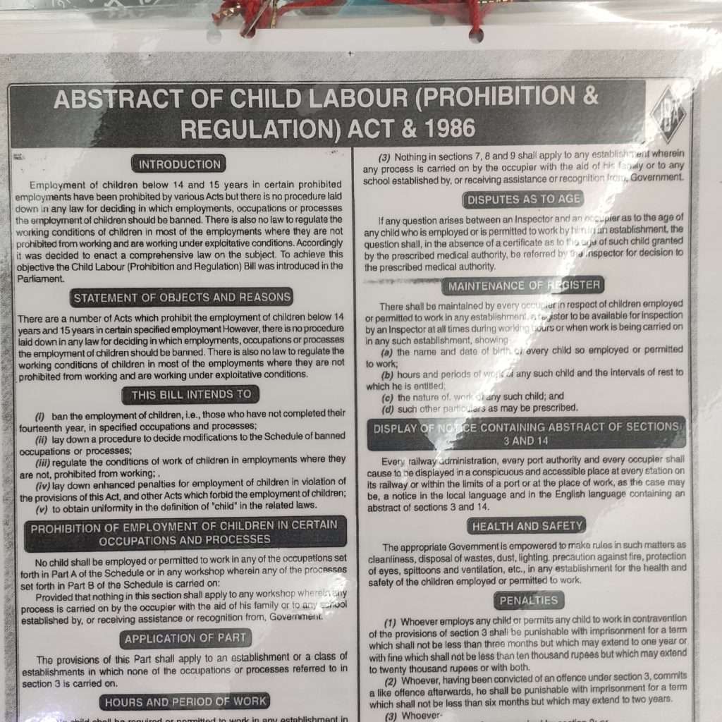 Abstract of Child Labour Act | Child Labour Act Abstract - Image 2