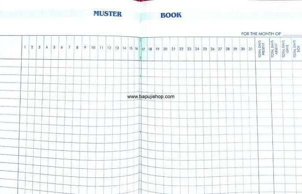 muster book