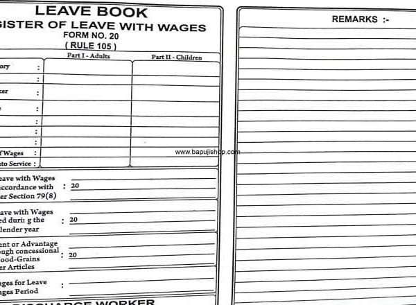 leave register format in Mumbai