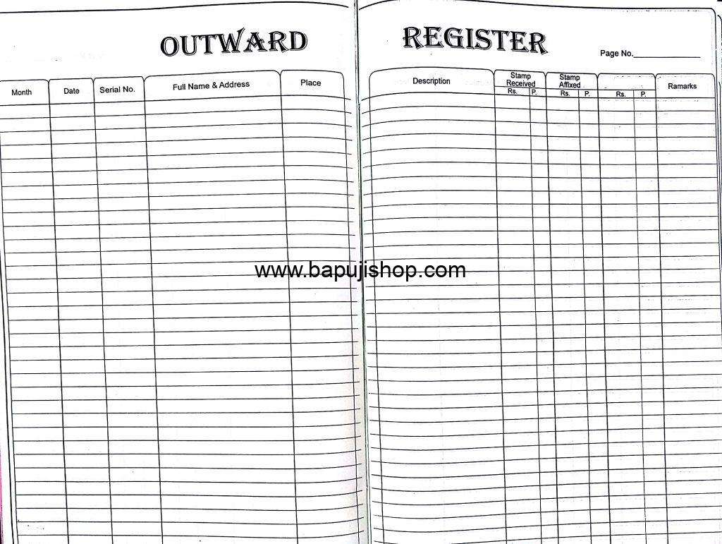 letter dispatch register format