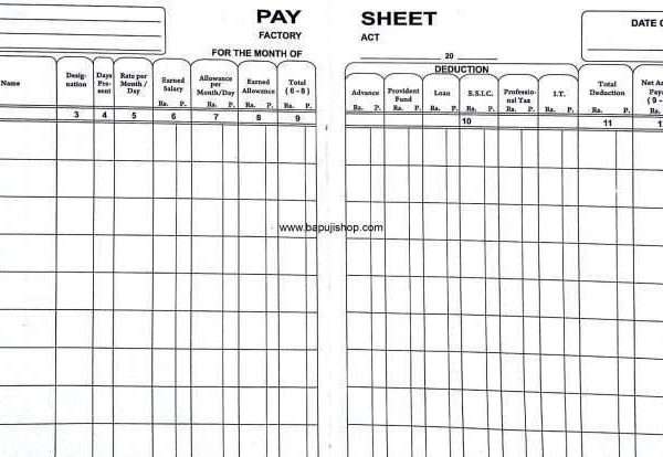 salary register