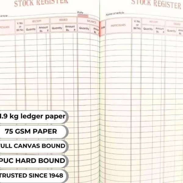 stock register format in Mumbai
