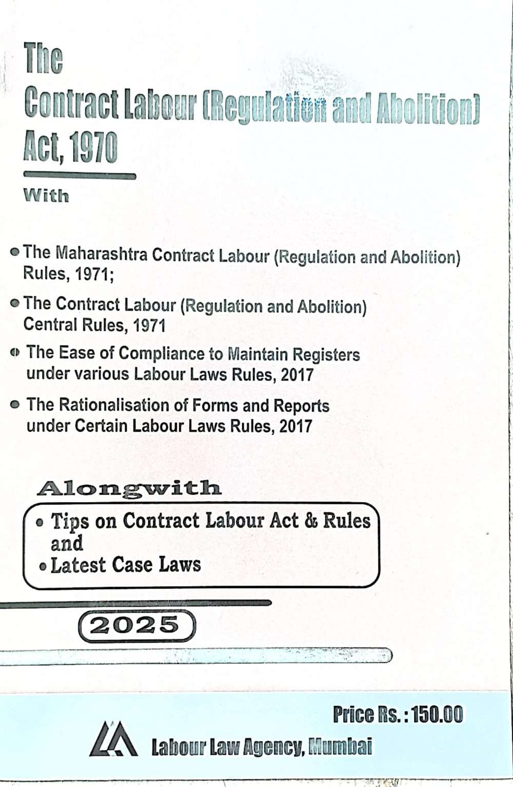 contract labour act bare act book