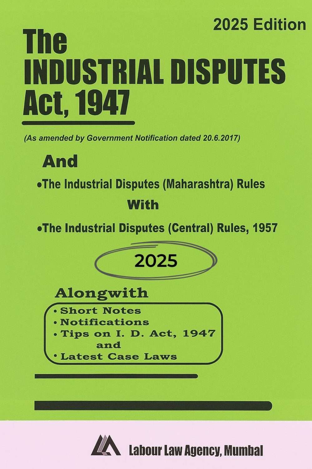 Industrial disputes act book with latest amendments for Mumbai