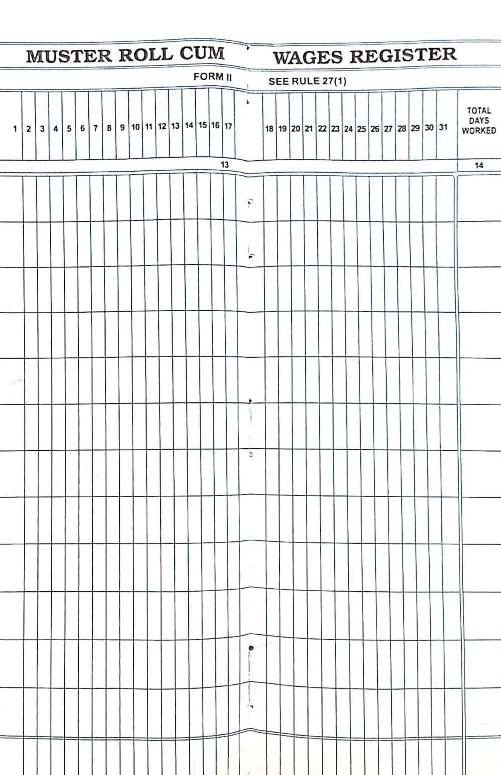 muster roll cum wages register