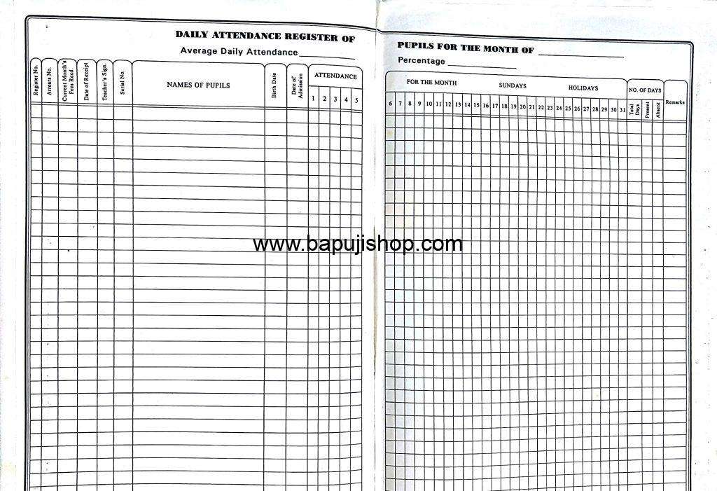 student attendance register in Mumbai
