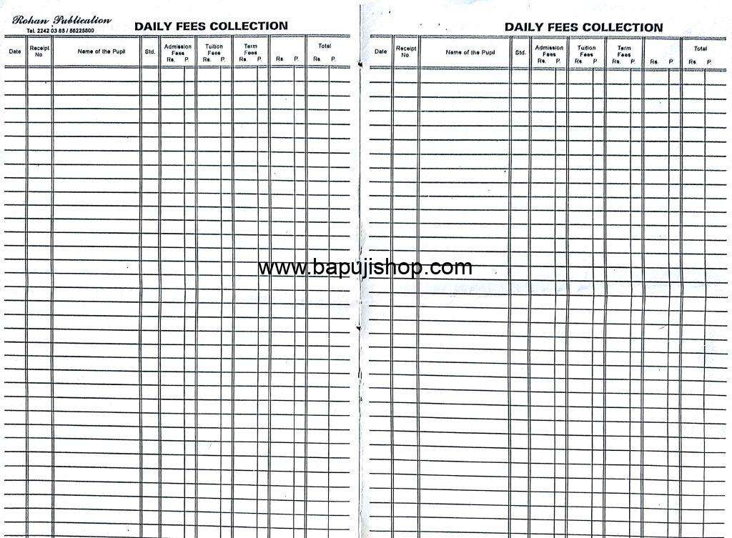 School Fee Register