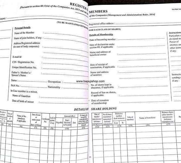 statutory registers