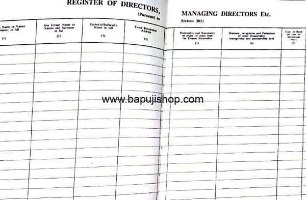 register of directors and key managerial personnel