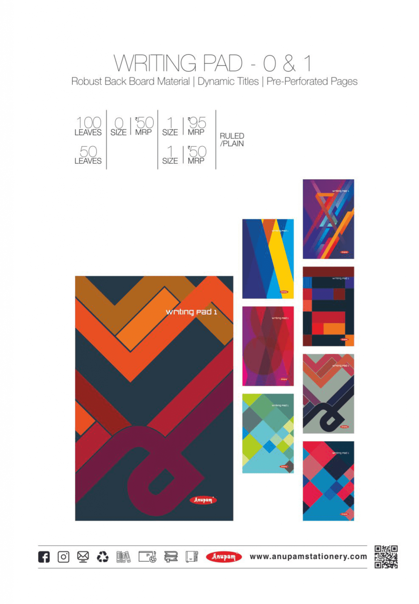 Writing pad for office Bapuji Stationery Mart(since 1945)