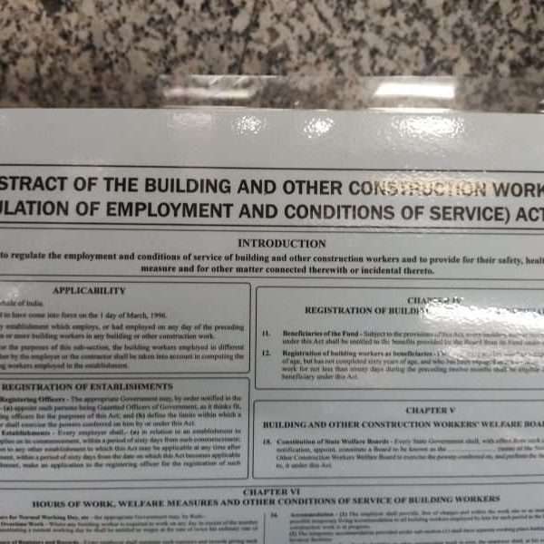 Abstract of the building and other construction workers act