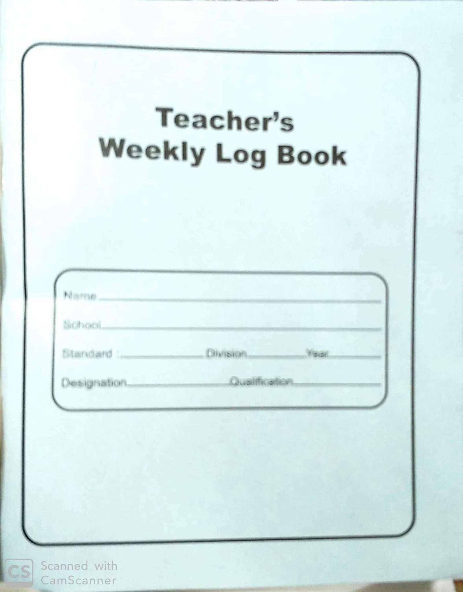 Teachers log book New format for Mumbai and beyond