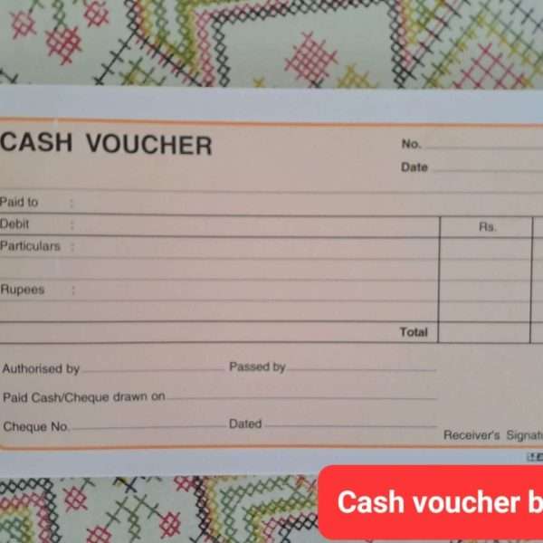 cash voucher book
