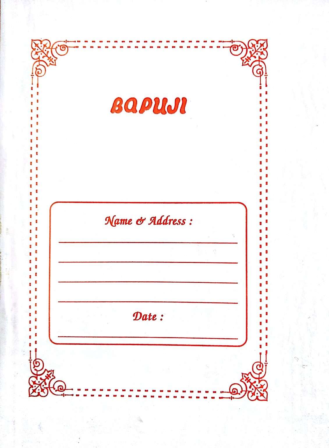 Spirit Register account book
