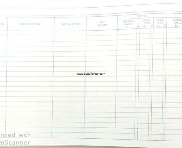 GST sales register