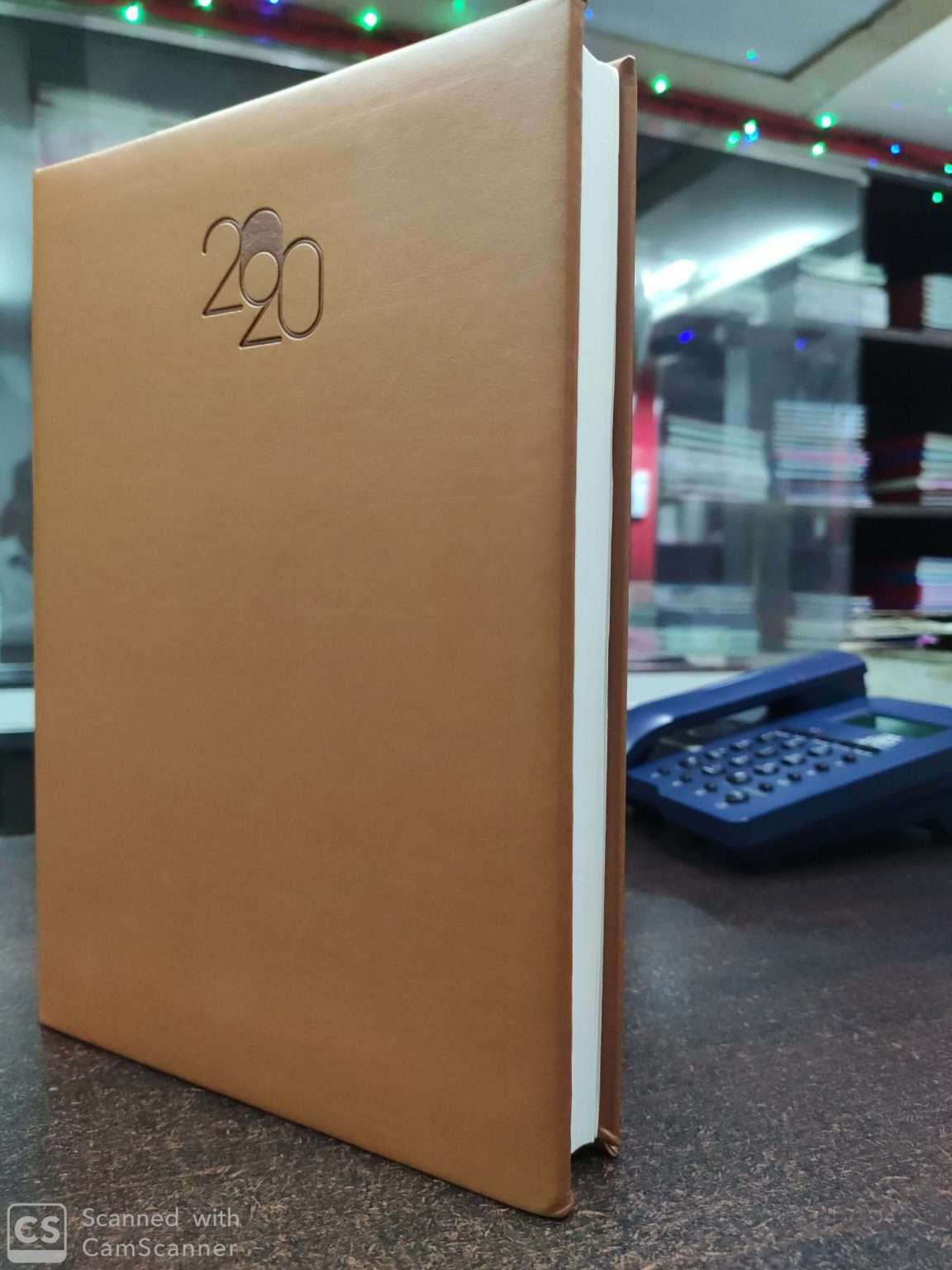 Diary 2020 Big Number 808 Rs.540 Orange brown Anupam 1 under Social Stationery - Image 3