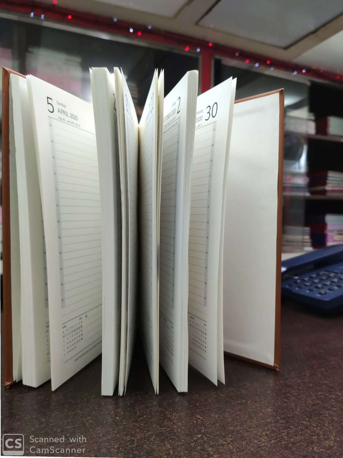 Diary 2020 Big Number 808 Rs.540 Orange brown Anupam 1 under Social Stationery - Image 5